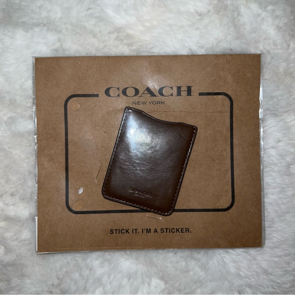 Coach leather phone wallet